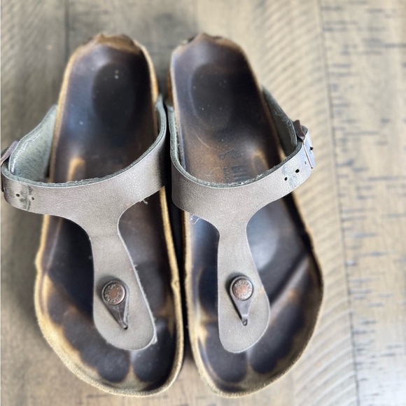 Birkenstock Brown Sandals Cork Midsole Comfort - Picture 2 of 9